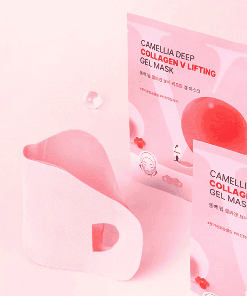 Round Lab Camellia Deep Collagen V Lifting Gel Mask Korean Skincare | VELVET GLOW