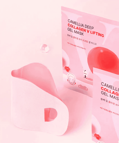 Round Lab Camellia Deep Collagen V Lifting Gel Mask Korean Skincare | VELVET GLOW