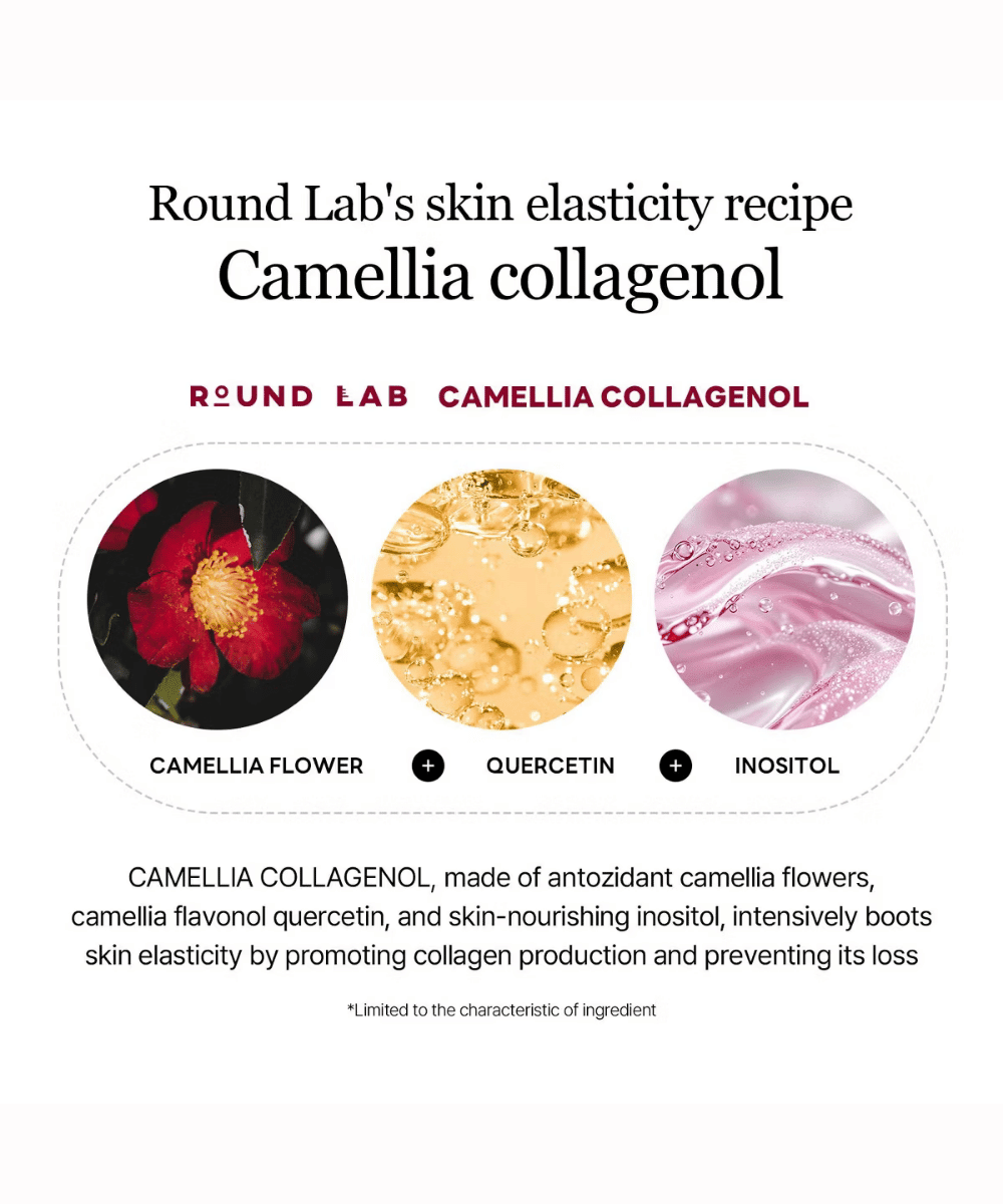 Round Lab Camellia Deep Collagen V Lifting Gel Mask Korean Skincare | VELVET GLOW