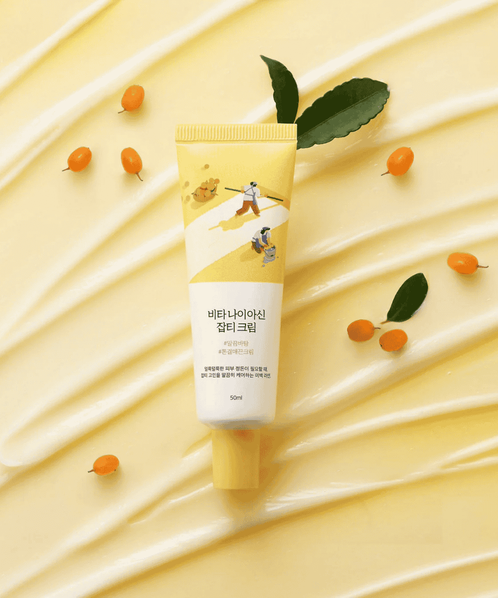Round Lab Vita Niacinamide Dark Spot Cream Korean Skincare | VELVET GLOW
