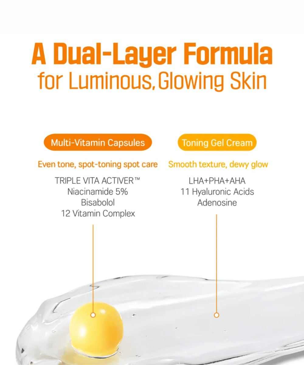 Round Lab Vita Niacinamide Glow Capsule Cream Korean Skincare | VELVET GLOW
