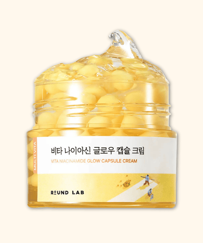 Round Lab Vita Niacinamide Glow Capsule Cream Korean Skincare | VELVET GLOW