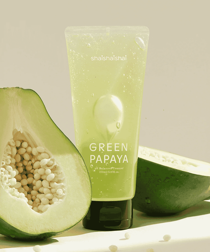 shaishaishai GREEN PAPAYA pH Balanced Cleanser Korean Skincare | VELVET GLOW
