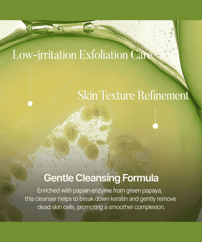 shaishaishai GREEN PAPAYA pH Balanced Cleanser Korean Skincare | VELVET GLOW
