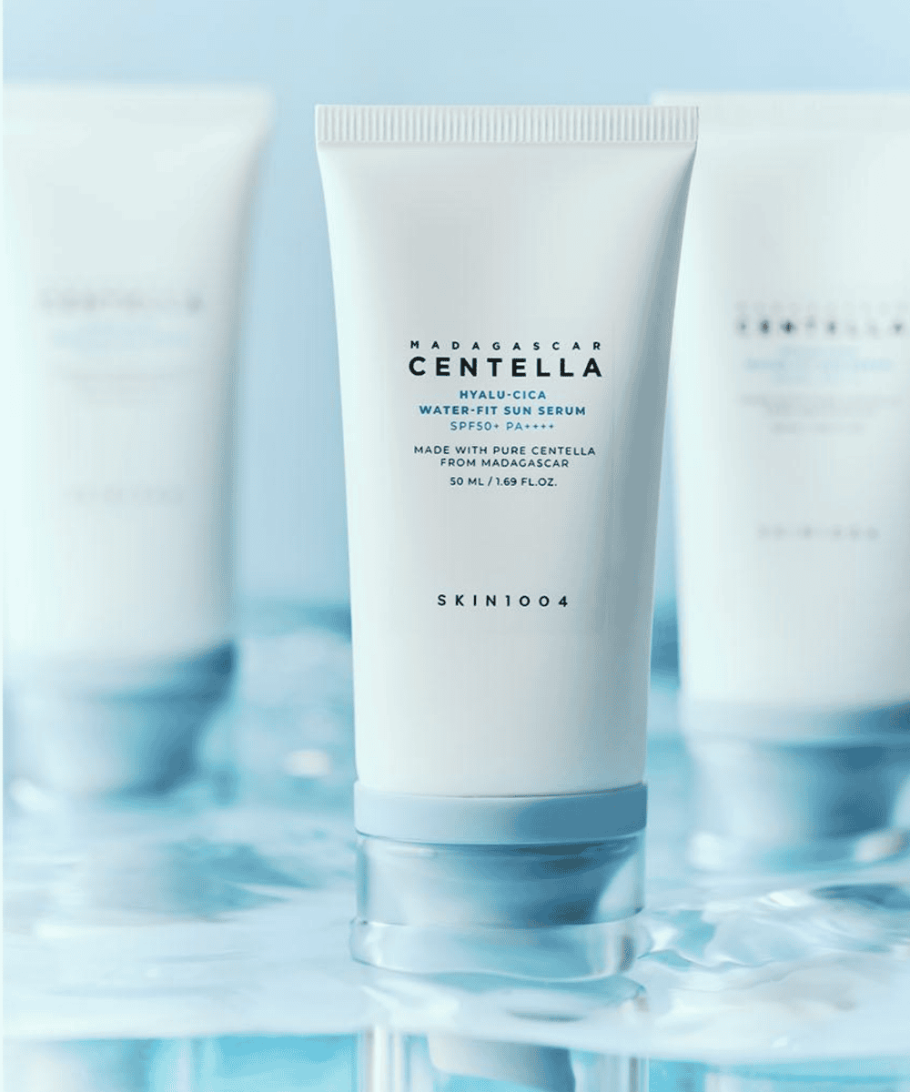SKIN1004 Madagascar Centella Hyalu - Cica Water - Fit Sun Serum SPF50+ PA++++ (Twin pack) Korean Skincare | VELVET GLOW