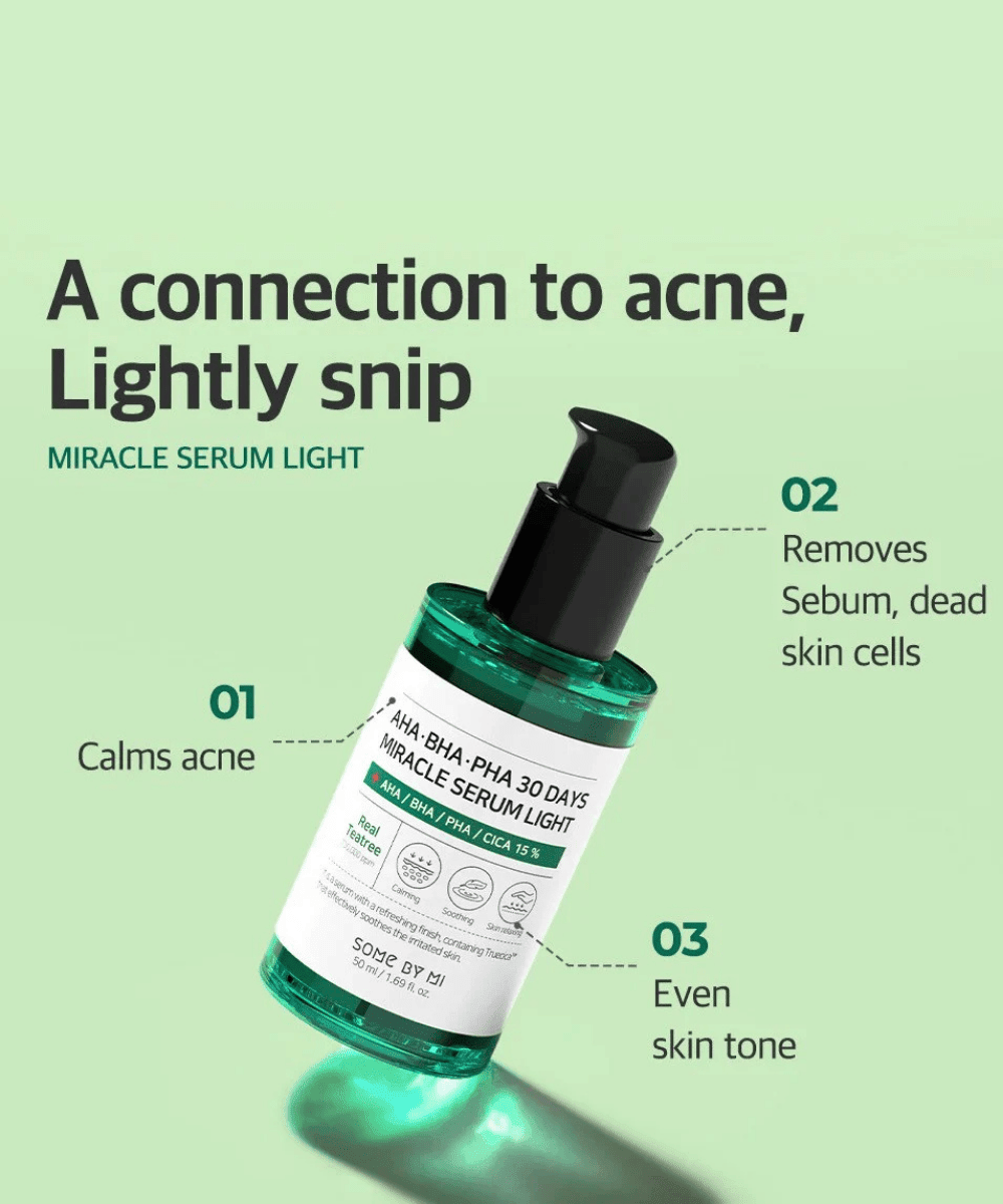 SOME BY MI AHA.BHA.PHA 30 Days Miracle Serum Light Korean Skincare | VELVET GLOW