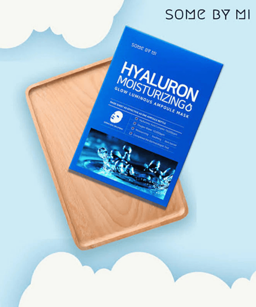 SOME BY MI Hyaluron Moisturizing Glow Luminous Ampoule Mask Korean Skincare | VELVET GLOW
