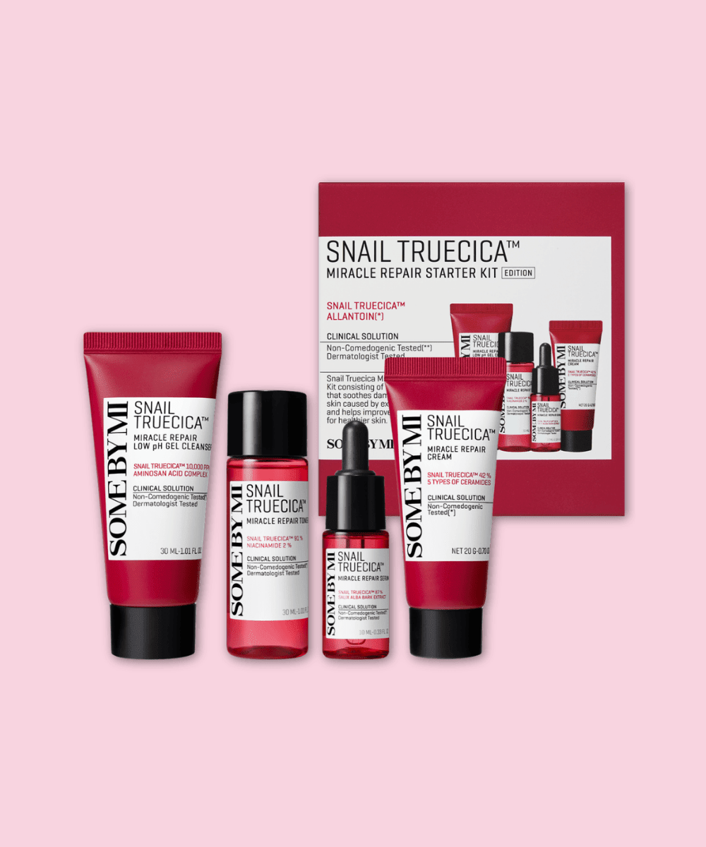 SOME BY MI Snail TrueCICA Miracle Repair Starter Kit Korean Skincare | VELVET GLOW