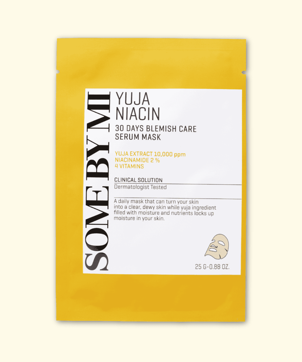 SOME BY MI Yuja Niacin Blemish Serum Mask Korean Skincare | VELVET GLOW