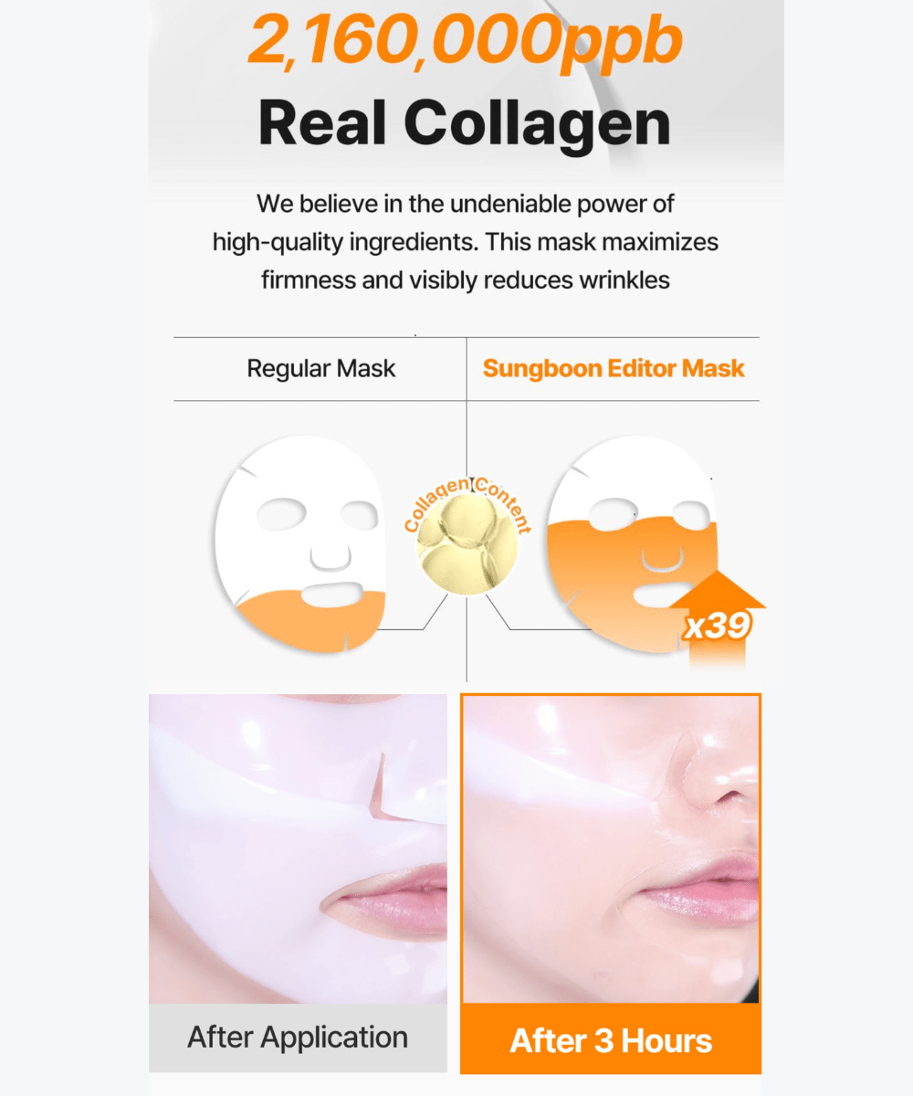 Sungboon Editor Deep Collagen Niacin - Vita C Brightening Mask Korean Skincare | VELVET GLOW