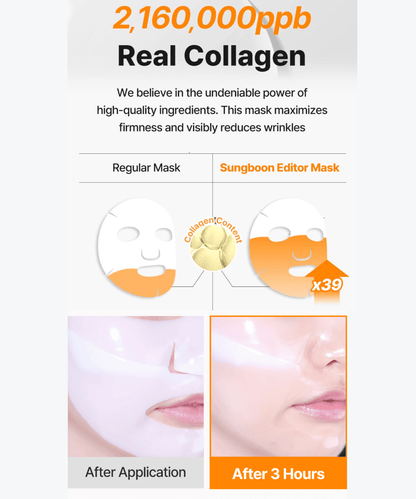 Sungboon Editor Deep Collagen Niacin - Vita C Brightening Mask Korean Skincare | VELVET GLOW