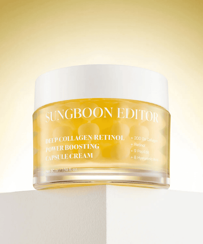 Sungboon Editor Deep Collagen Retinol Power Boosting Capsule Cream Korean Skincare | VELVET GLOW