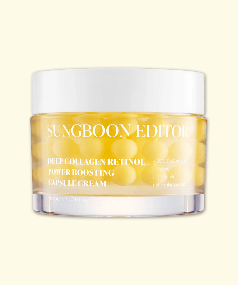 Sungboon Editor Deep Collagen Retinol Power Boosting Capsule Cream Korean Skincare | VELVET GLOW