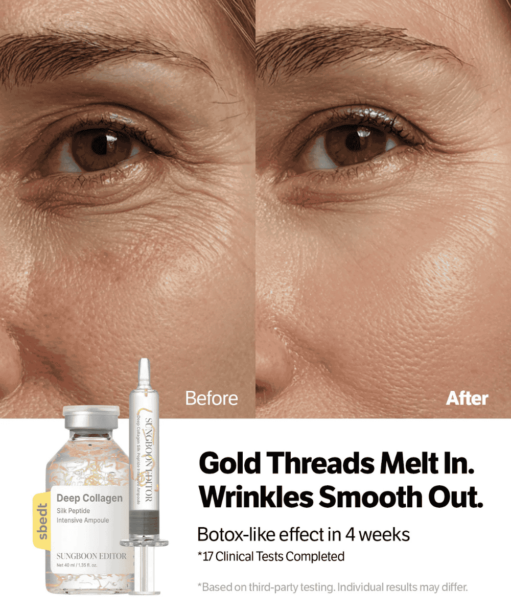 Sungboon Editor Deep Collagen Silk Peptide Intensive Ampoule Korean Skincare | VELVET GLOW