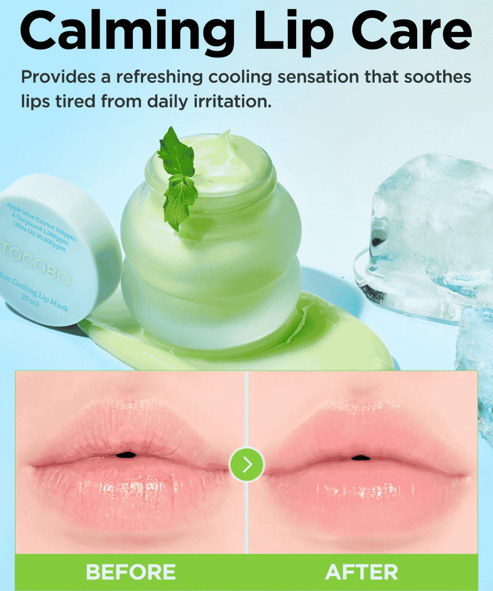 TOCOBO Lip Mask Mint Cooling Korean Skincare | VELVET GLOW