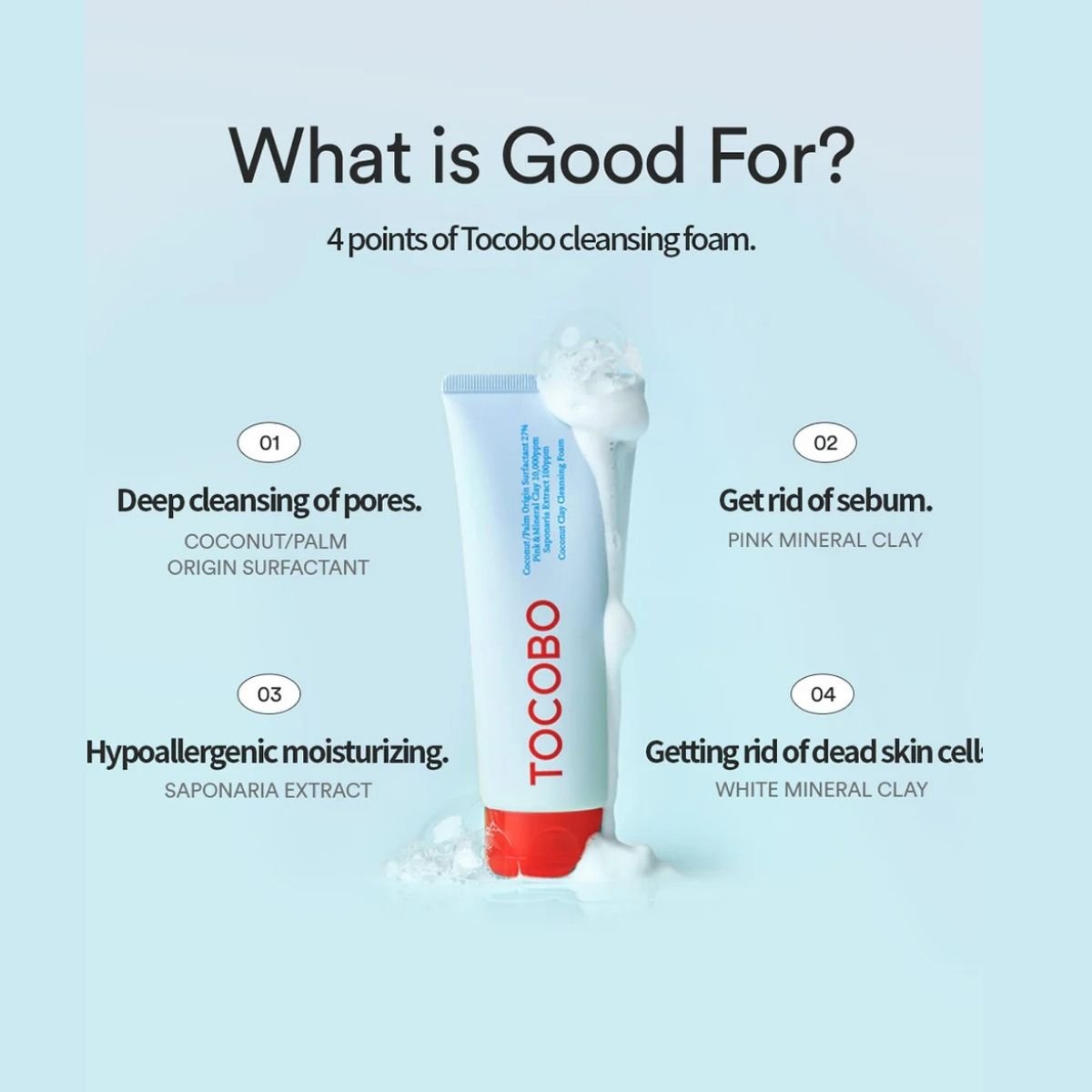TOCOBO TOCOBO Coconut Clay Cleansing Foam Korean Skincare | VELVET GLOW