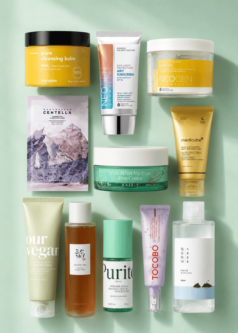 VELVET GLOW 10 - Step Korean Skincare Routine Set – Combination Skin Type Korean Skincare | VELVET GLOW