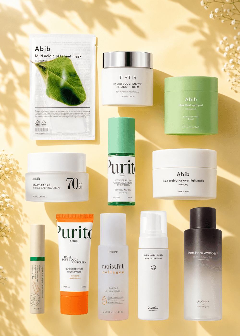 VELVET GLOW 10 - Step Korean Skincare Routine Set – Sensitive Skin Type Korean Skincare | VELVET GLOW