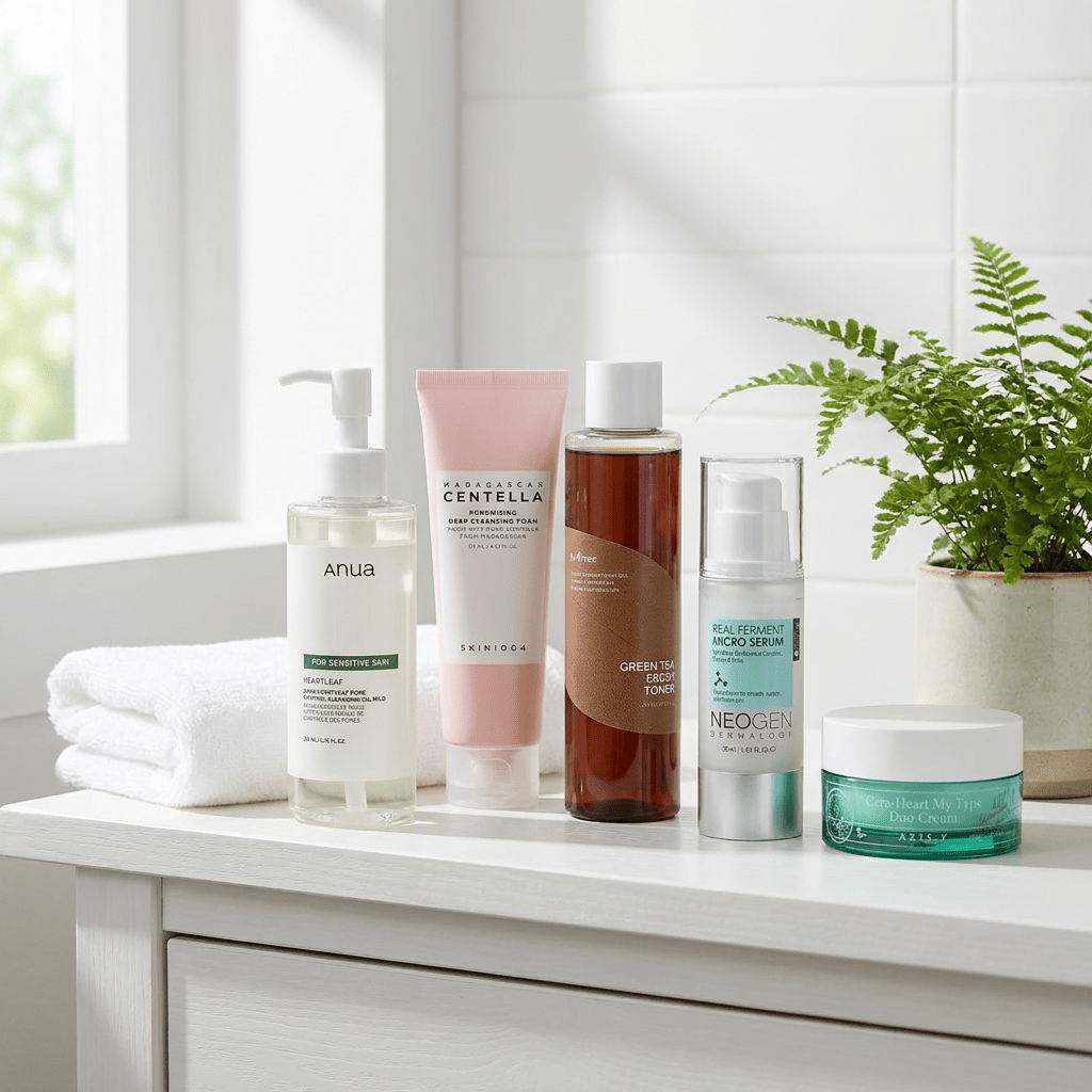 VELVET GLOW 5-Step Combination Skin Routine Korean Skincare | VELVET GLOW