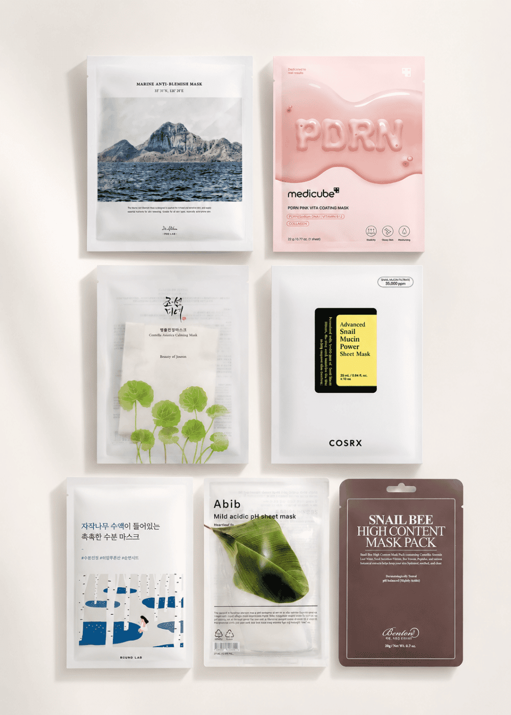 VELVET GLOW 7 - Day Sheet Mask Challenge Set Korean Skincare | VELVET GLOW