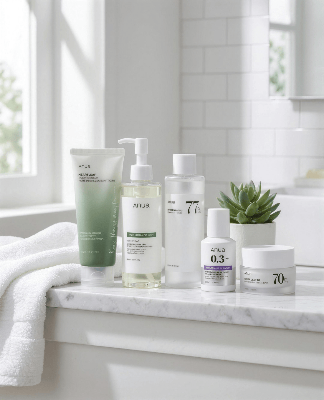 VELVET GLOW ANUA 5-Steps Essentials Bundle Korean Skincare | VELVET GLOW