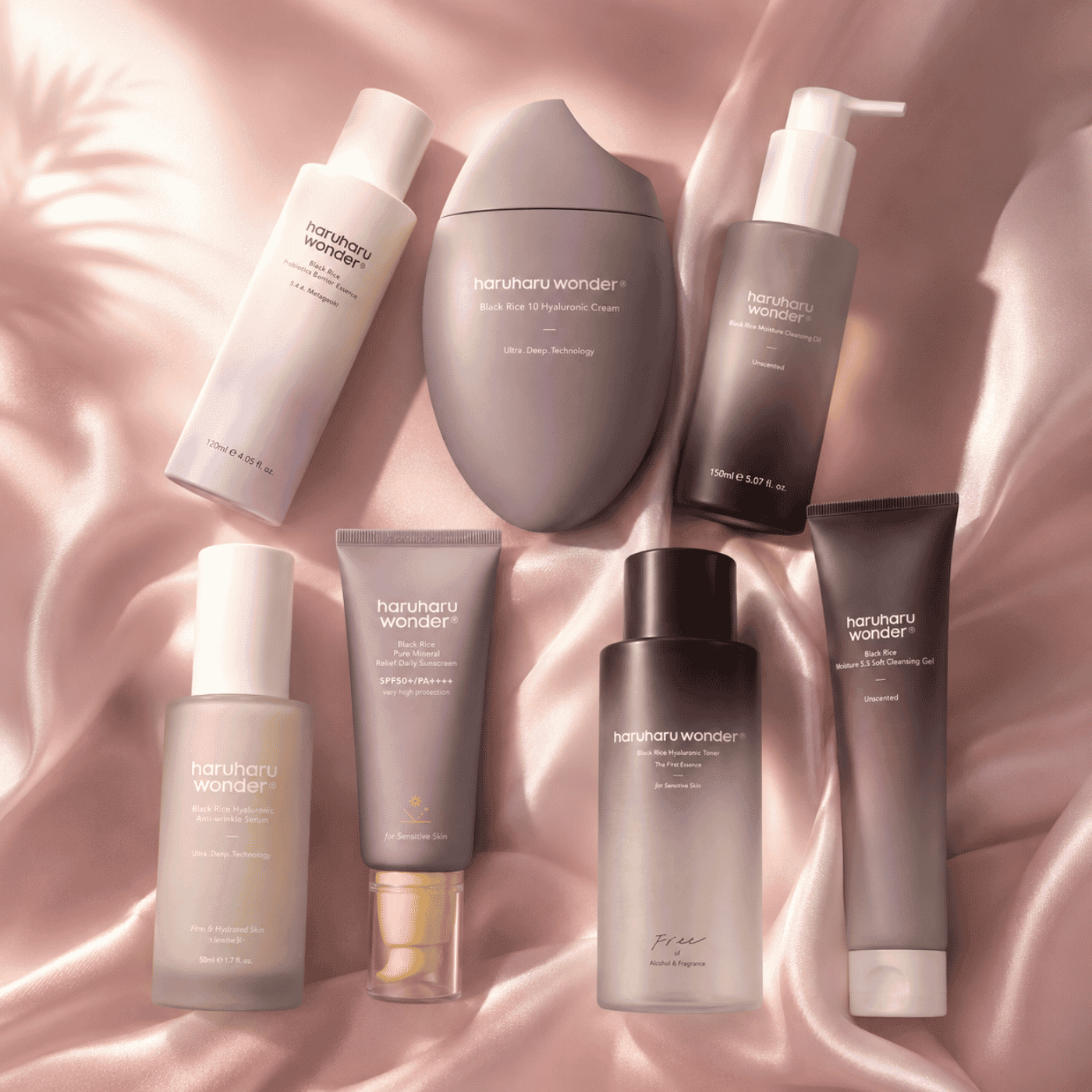 VELVET GLOW HARUHARU WONDER Black Rice Essentials Set Korean Skincare | VELVET GLOW