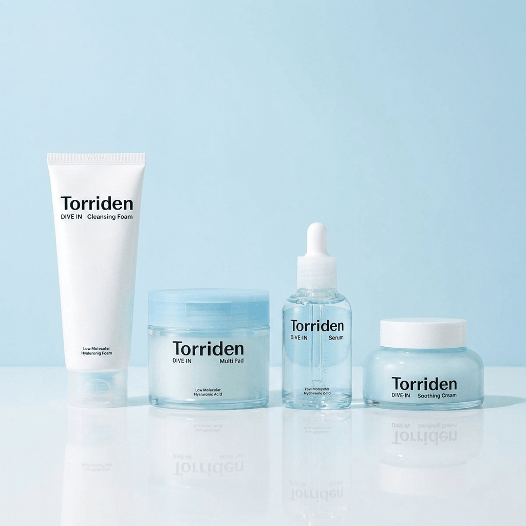 VELVET GLOW Torriden DIVE-IN Hyaluron 4er Set Korean Skincare | VELVET GLOW