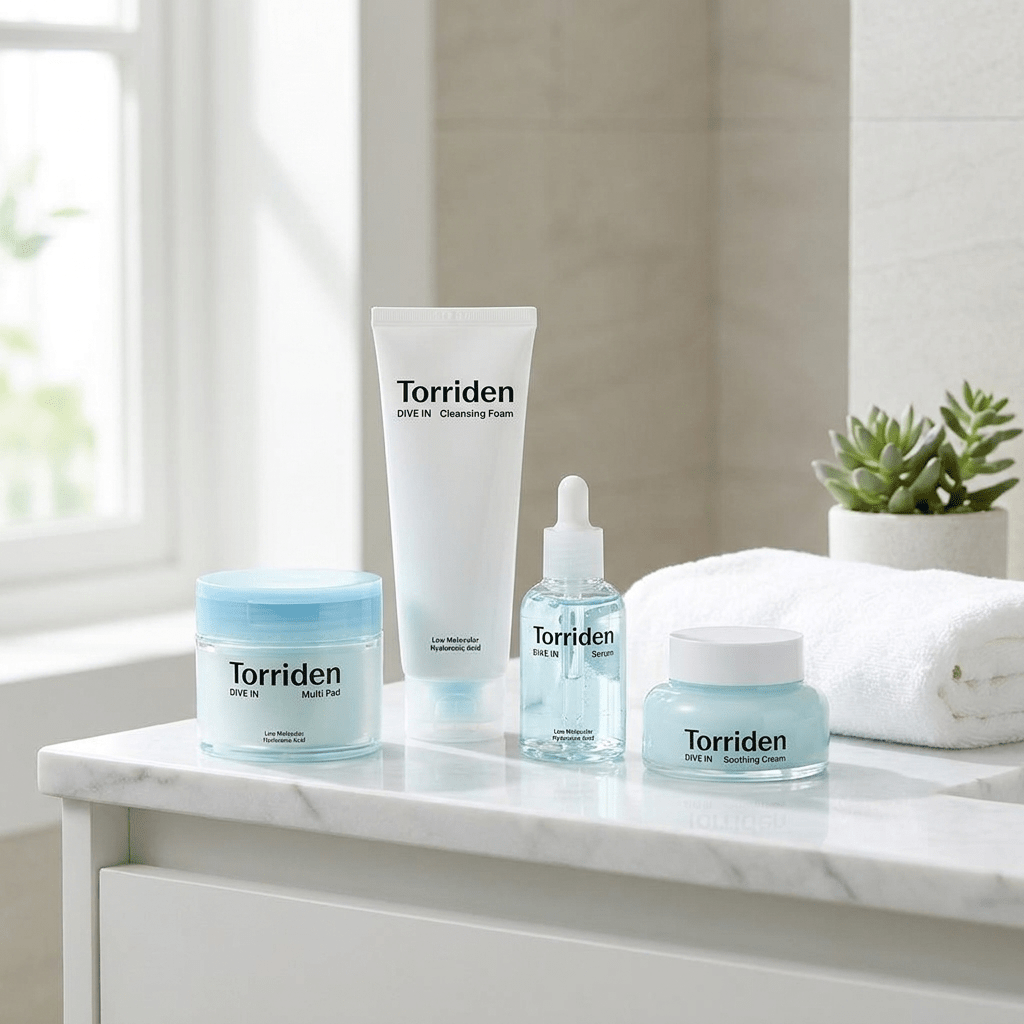 VELVET GLOW Torriden DIVE-IN Hyaluron 4er Set Korean Skincare | VELVET GLOW