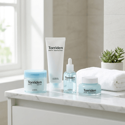 VELVET GLOW Torriden DIVE-IN Hyaluron 4er Set Korean Skincare | VELVET GLOW