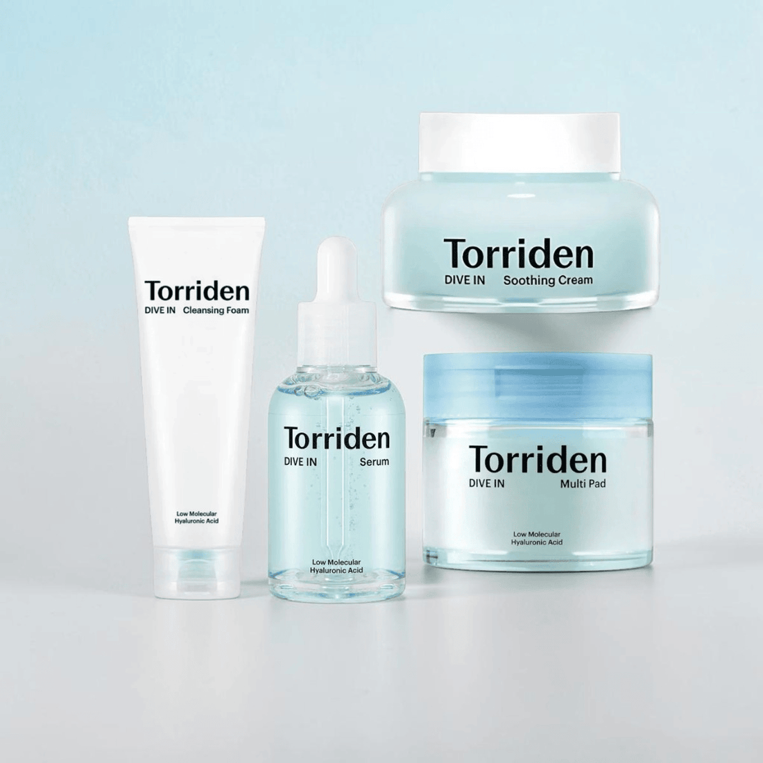 VELVET GLOW Torriden DIVE - IN Hyaluron 4er Set Korean Skincare | VELVET GLOW