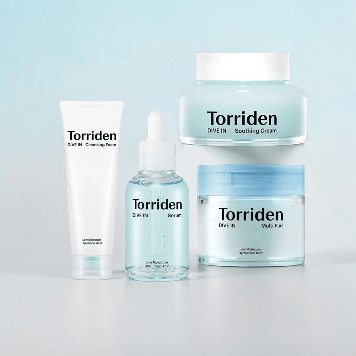 VELVET GLOW Torriden DIVE - IN Hyaluron 4er Set Korean Skincare | VELVET GLOW