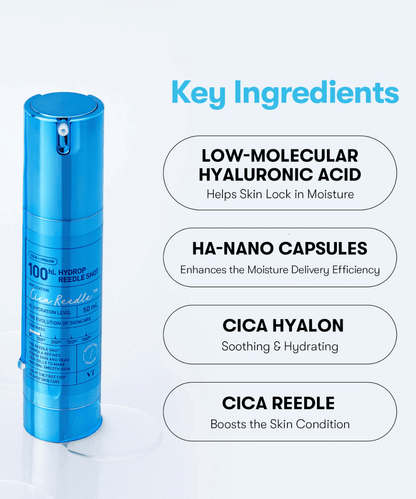 VT Cosmetics Hydrop reedle shot 100 Korean Skincare | VELVET GLOW