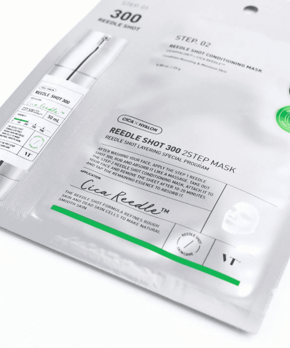 VT Cosmetics Reedle Shot 300 2 Step Mask Korean Skincare | VELVET GLOW