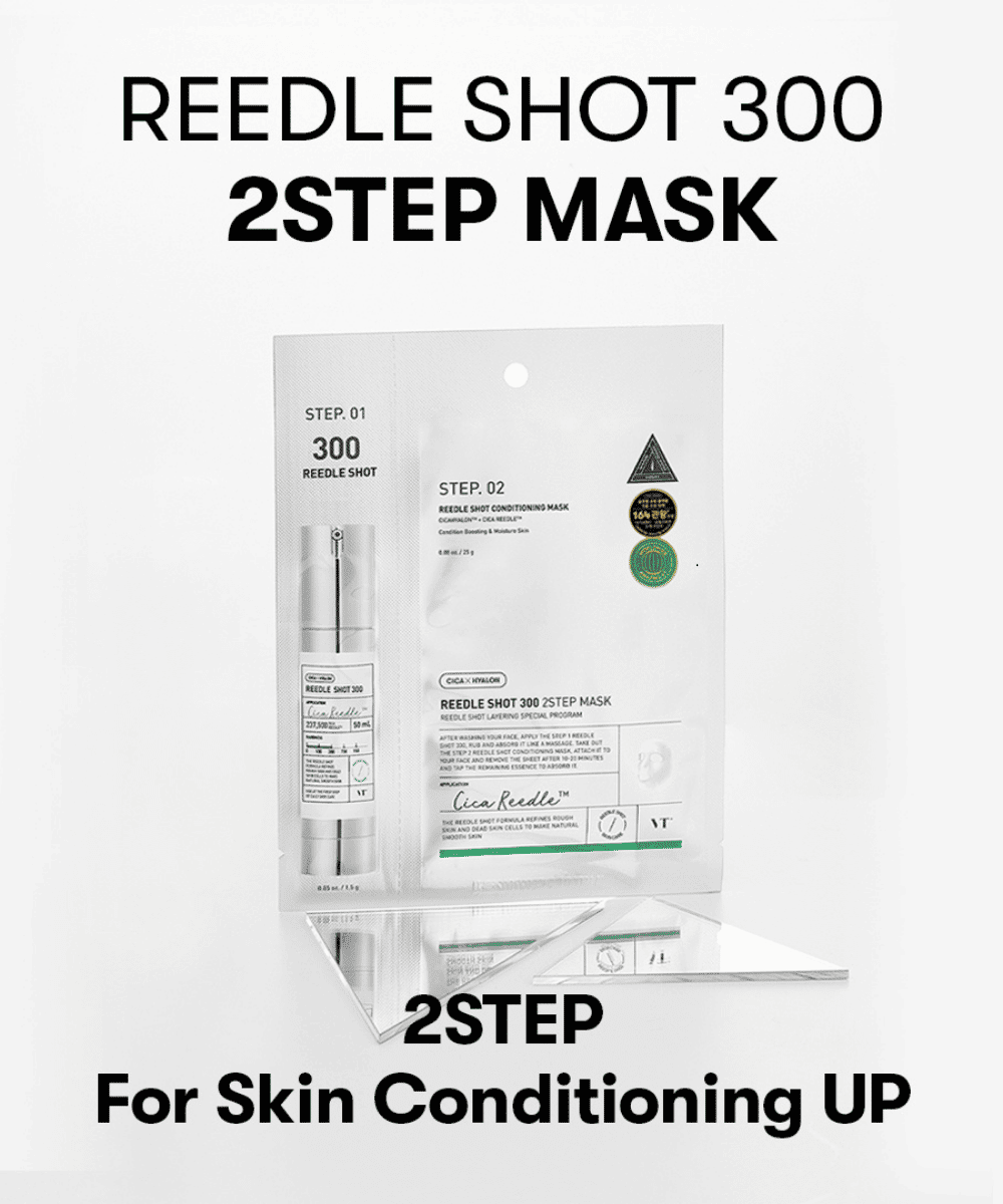 VT Cosmetics Reedle Shot 300 2 Step Mask Korean Skincare | VELVET GLOW