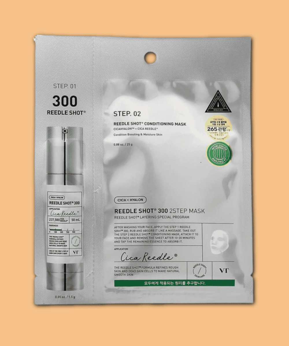 VT Cosmetics Reedle Shot 300 2 Step Mask Korean Skincare | VELVET GLOW